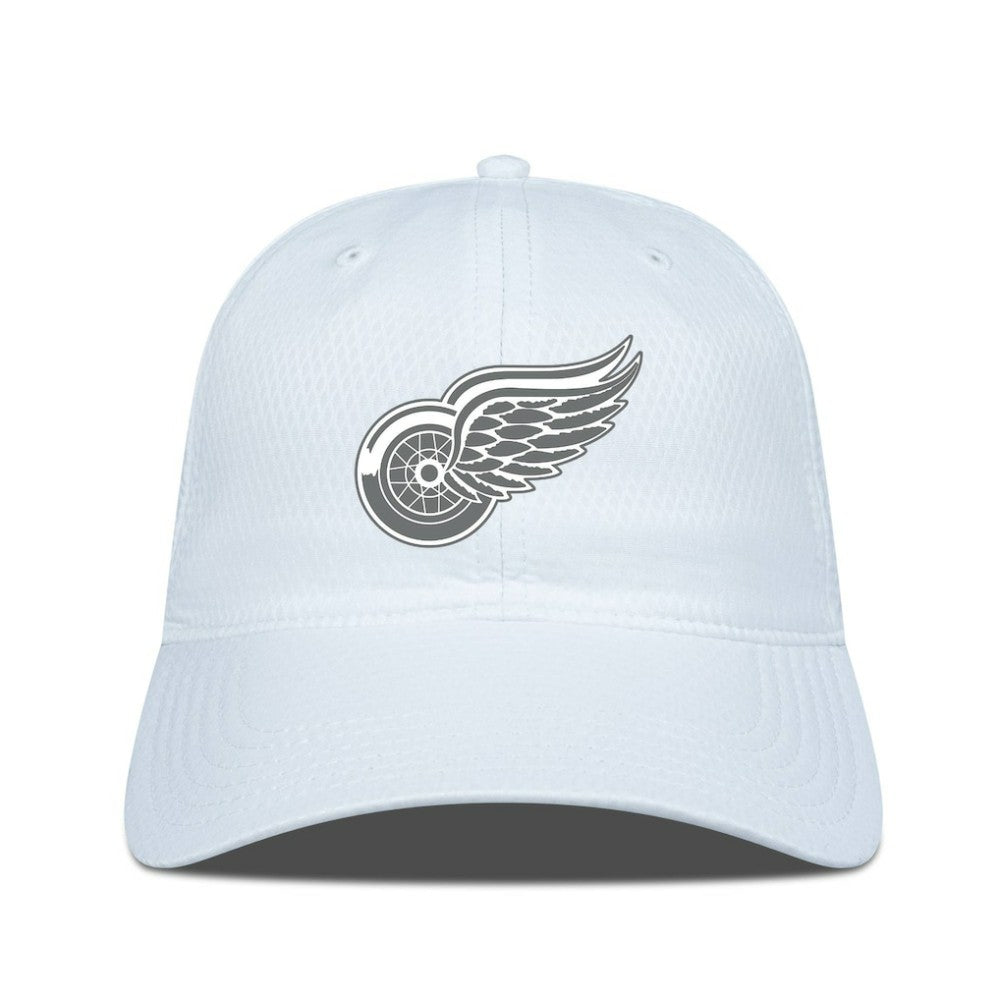 NHL Detroit Red Wings Levelwear Matrix Slate & Snow Unstructured Adjustable Hat - White