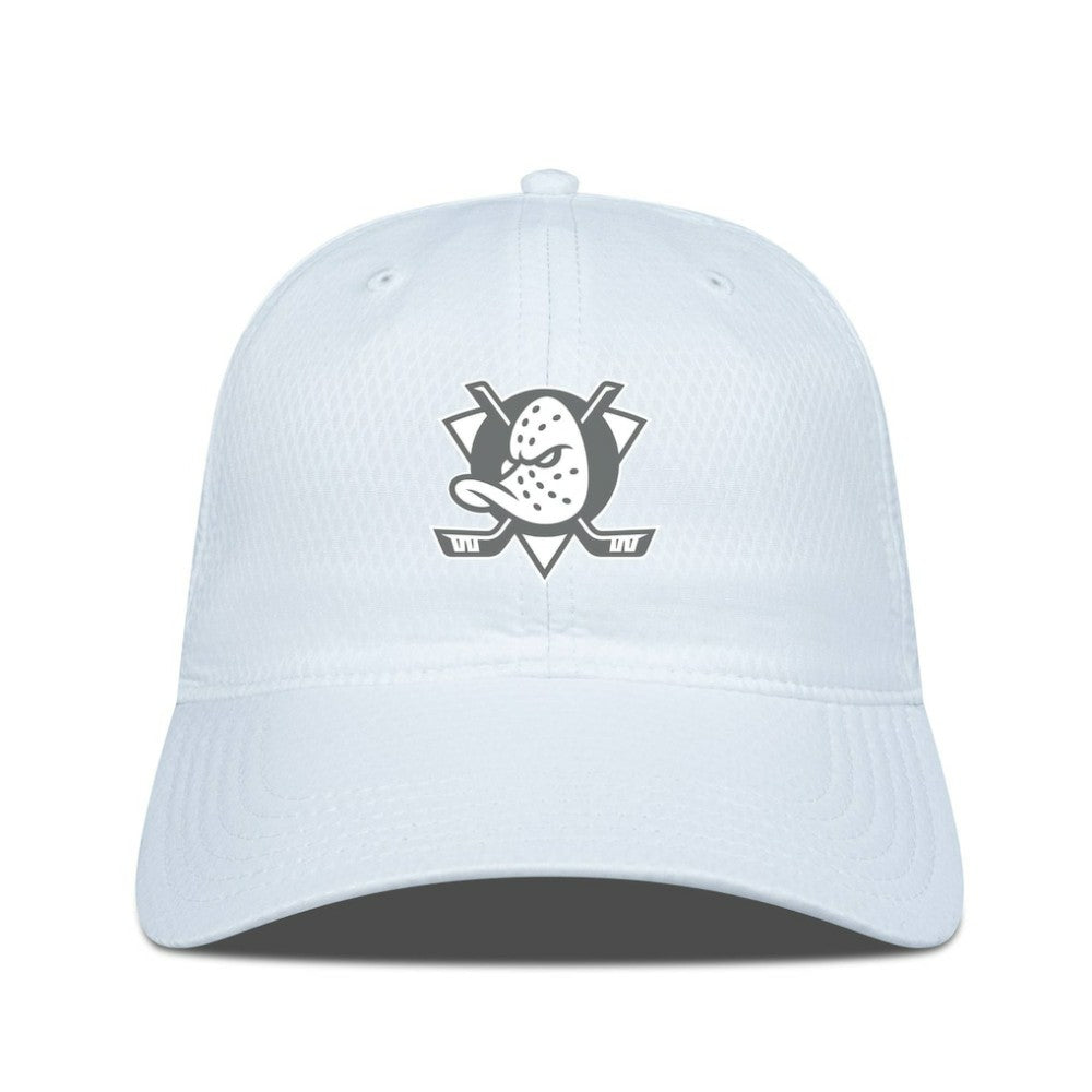 NHL Anaheim Ducks Levelwear Matrix Slate & Snow Unstructured Adjustable Hat - White