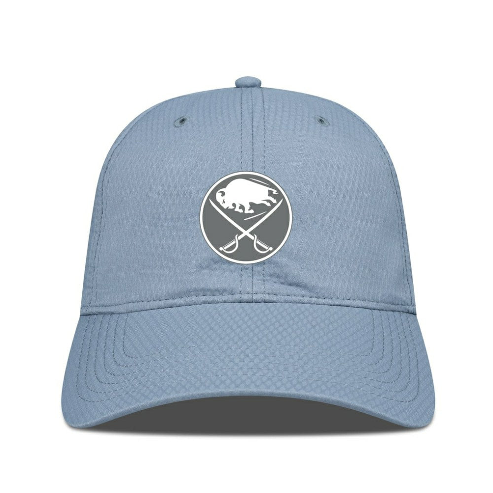NHL Buffalo Sabres Levelwear Matrix Slate & Snow Unstructured Adjustable Hat - Blue