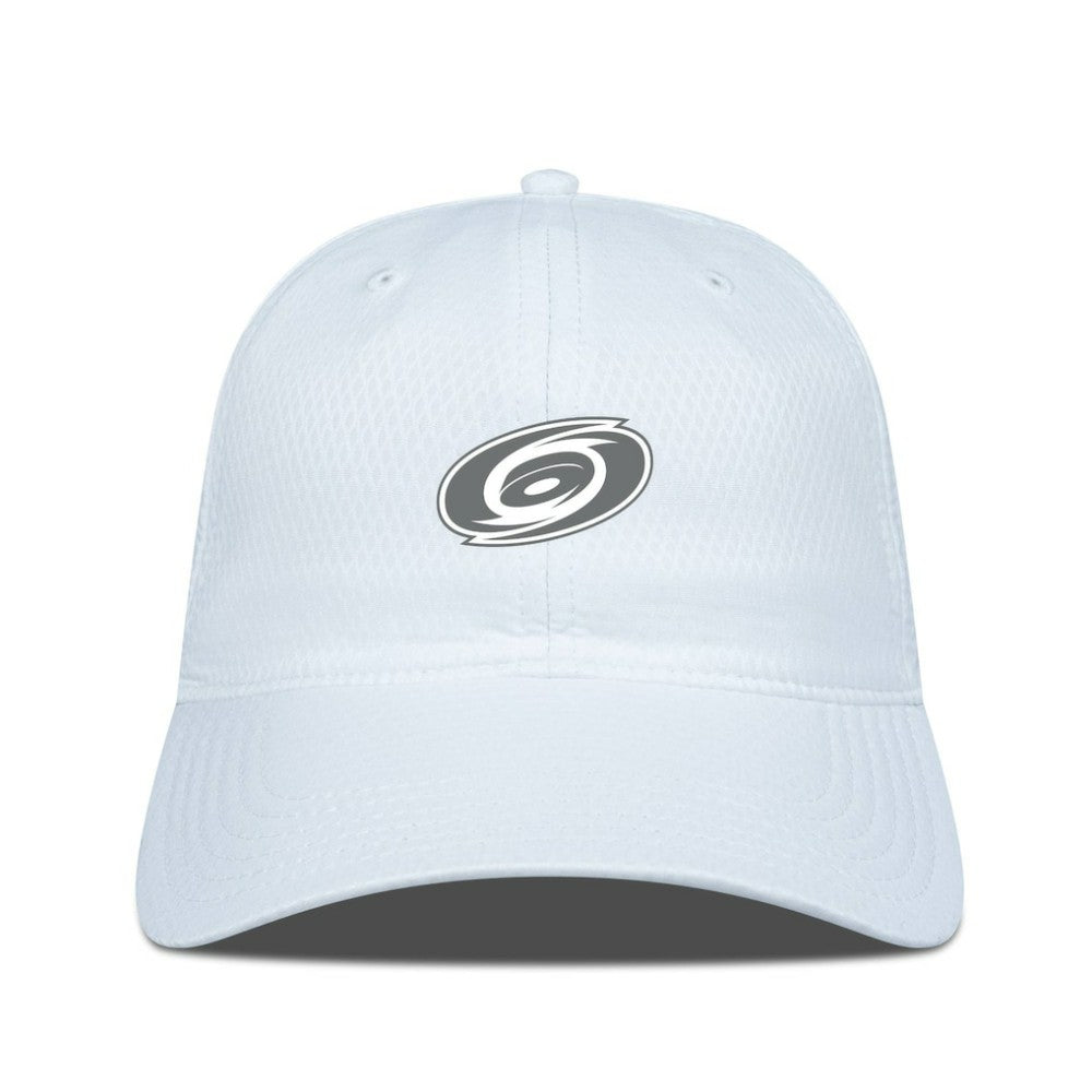 NHL Carolina Hurricanes Levelwear Matrix Slate & Snow Unstructured Adjustable Hat - White