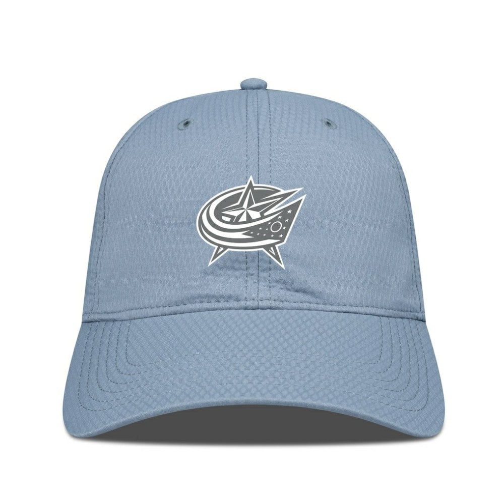 NHL Columbus Blue Jackets Levelwear Matrix Slate & Snow Unstructured Adjustable Hat - Blue