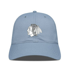 NHL Chicago Blackhawks Levelwear Matrix Slate & Snow Unstructured Adjustable Hat - Blue