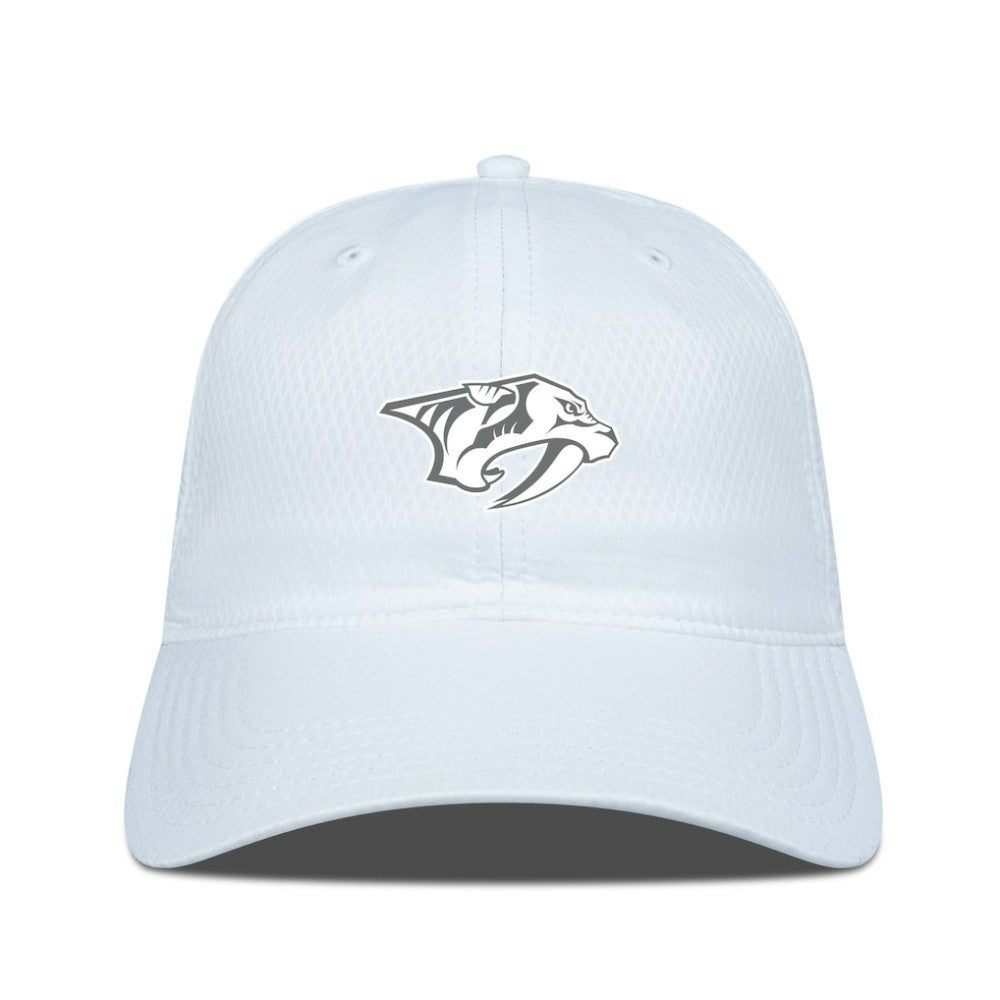 NHL Nashville Predators Levelwear Matrix Slate & Snow Unstructured Adjustable Hat - White