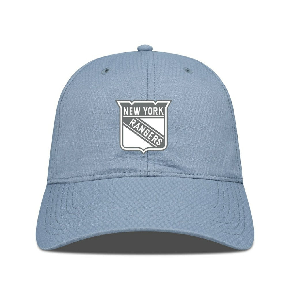 NHL New York Rangers Levelwear Matrix Slate & Snow Unstructured Adjustable Hat - Blue