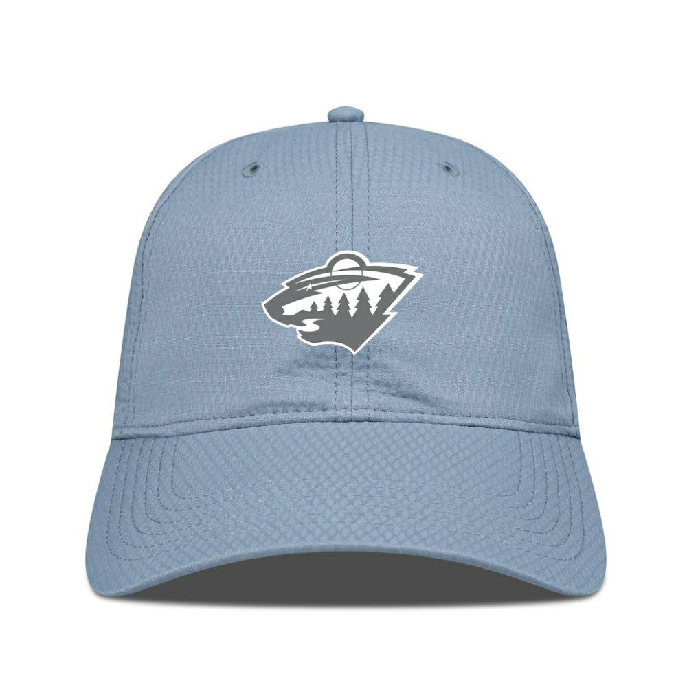 NHL Minnesota Wild Levelwear Matrix Slate & Snow Unstructured Adjustable Hat - Blue