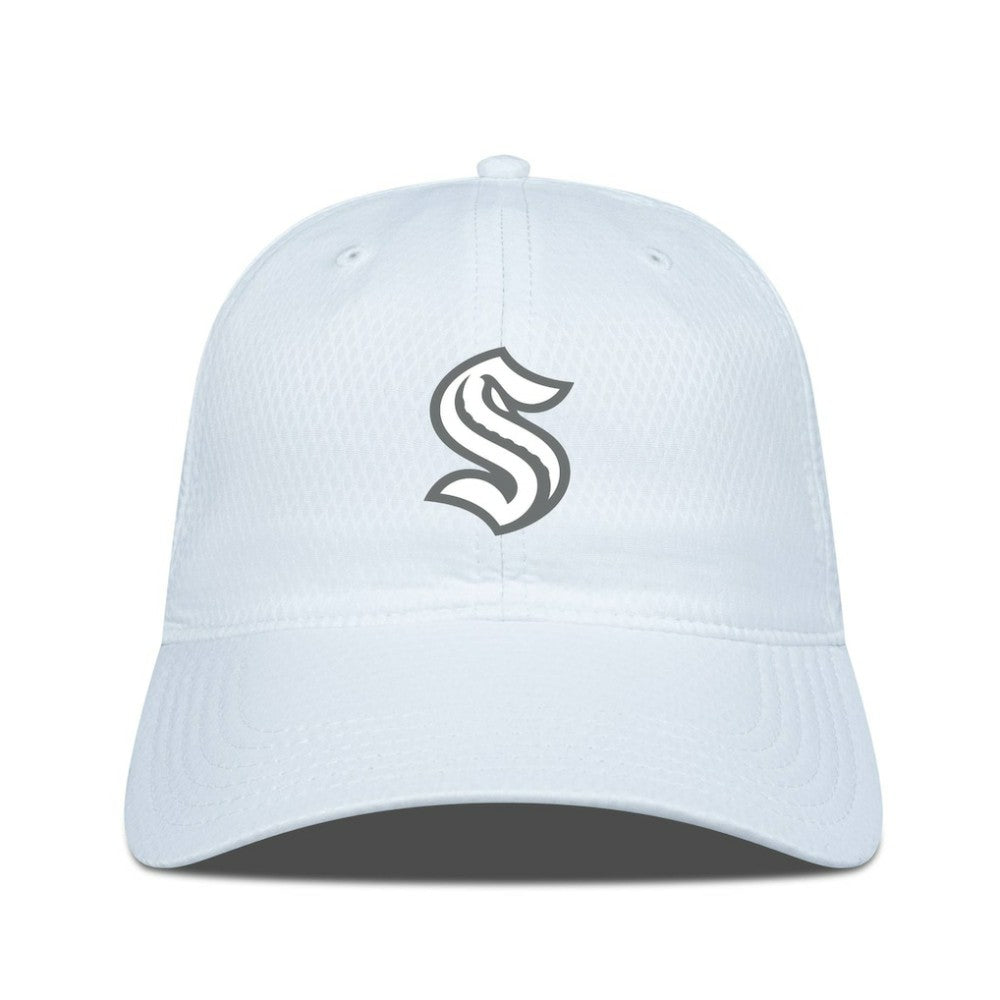 NHL Seattle Kraken Levelwear Matrix Slate & Snow Unstructured Adjustable Hat - White