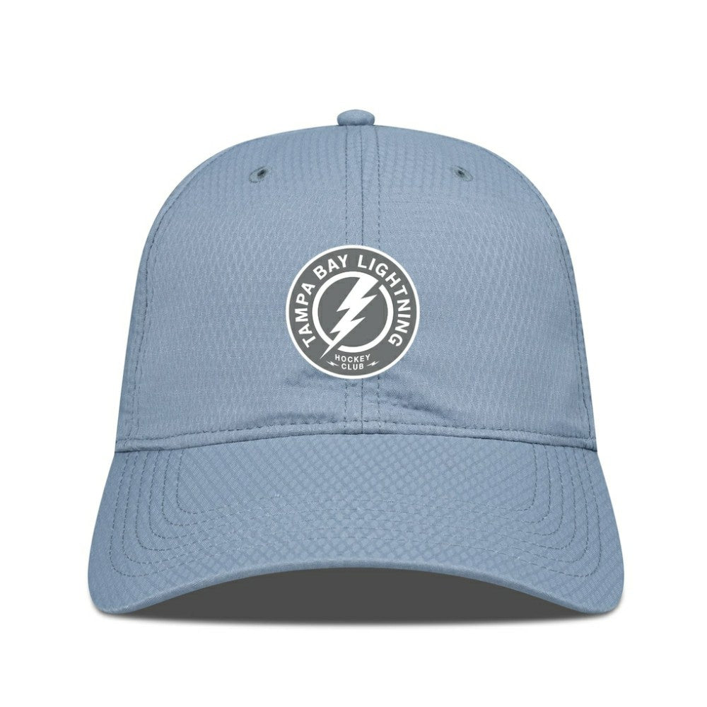 NHL Tampa Bay Lightning Levelwear Matrix Slate & Snow Unstructured Adjustable Hat - Blue