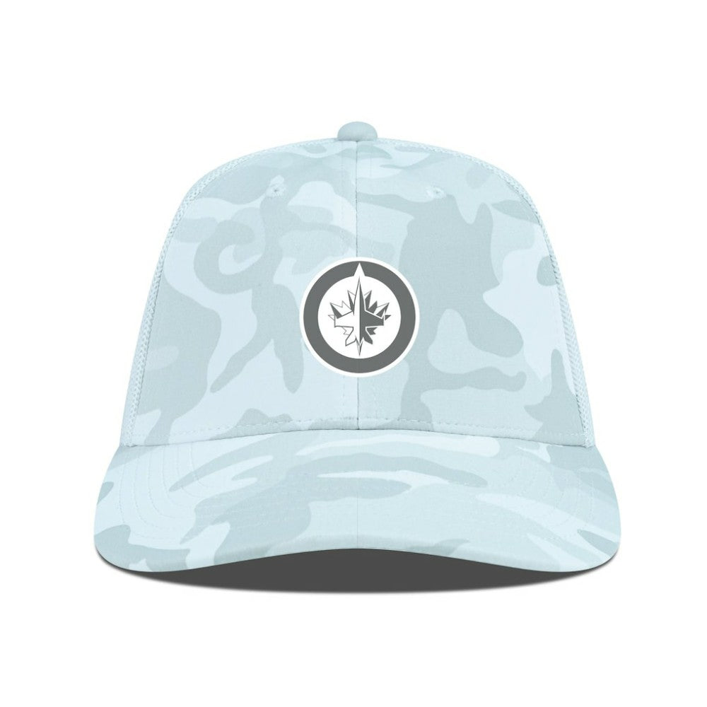 NHL Winnipeg Jets Levelwear Clash Slate & Snow Meshback Flex Hat - Camo