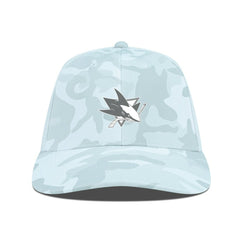 NHL San Jose Sharks Levelwear Clash Slate & Snow Meshback Flex Hat - Camo
