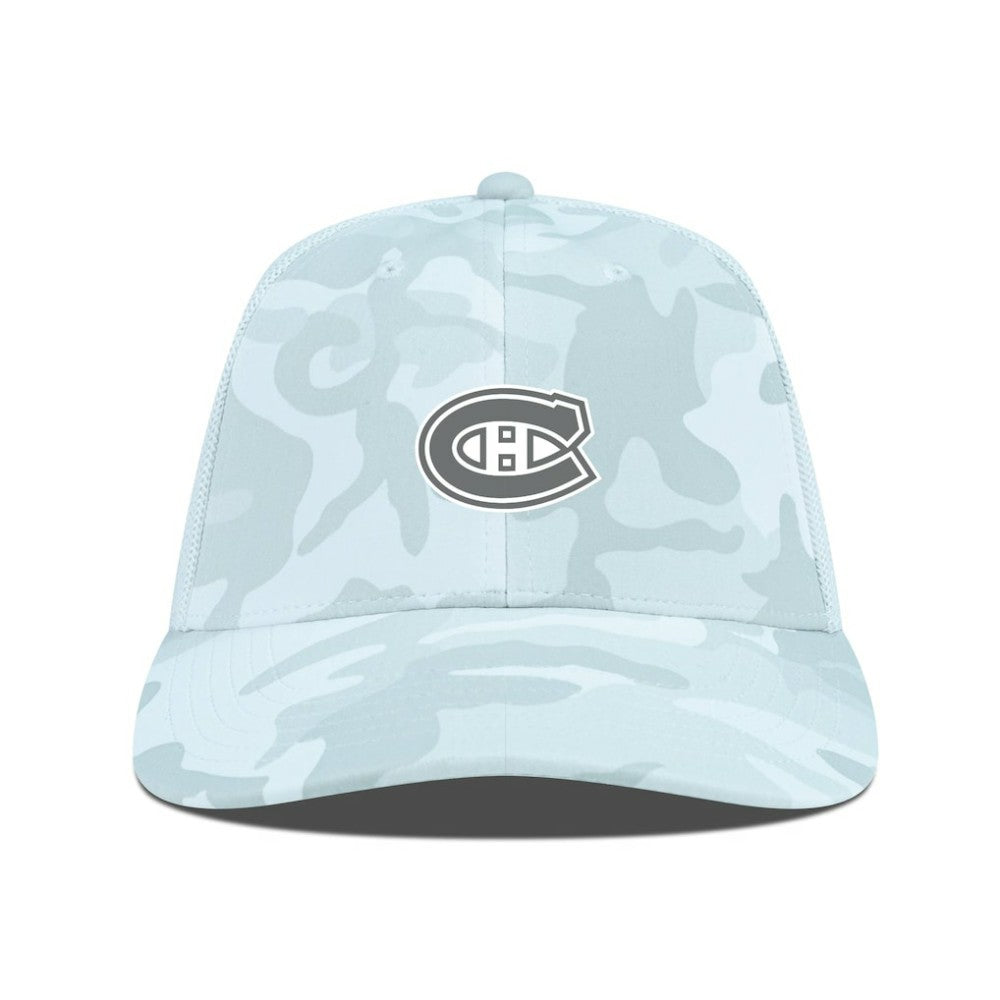 NHL Montreal Canadiens Levelwear Clash Slate & Snow Meshback Flex Hat - Camo