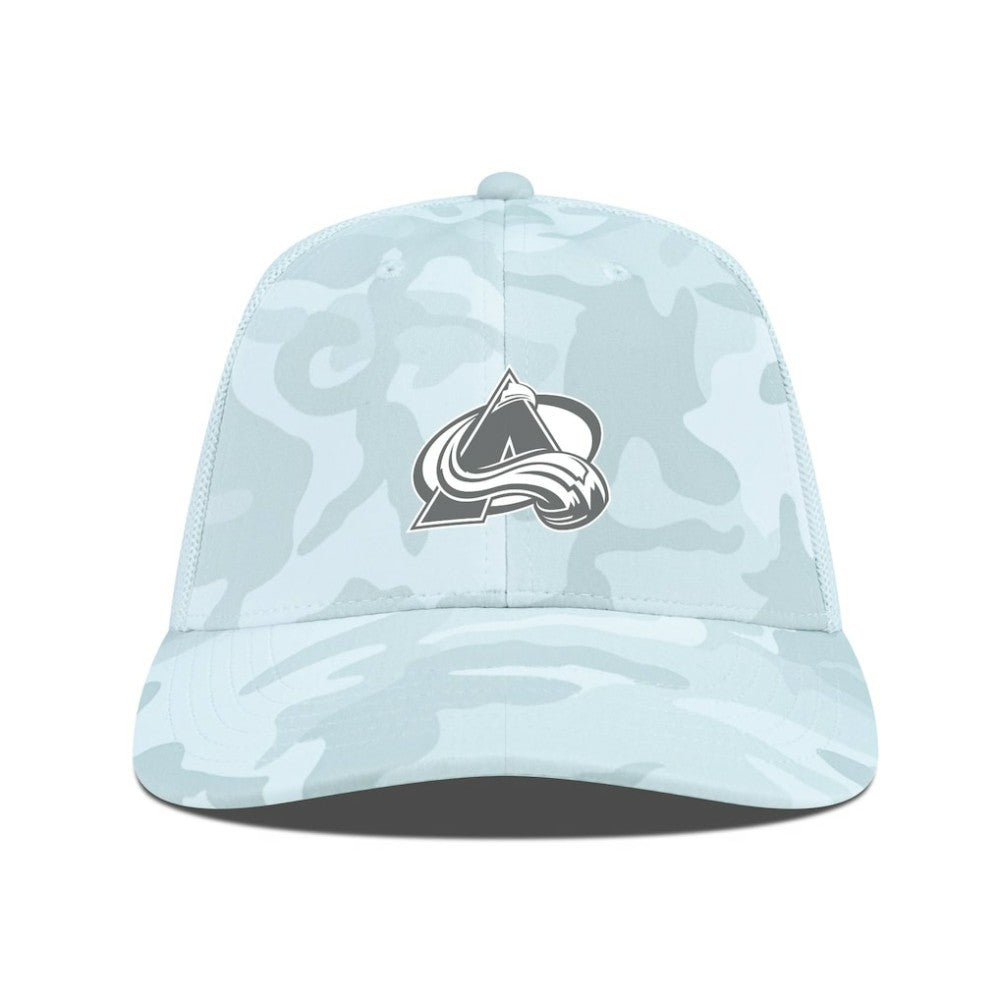 NHL Colorado Avalanche Levelwear Clash Slate & Snow Meshback Flex Hat - Camo