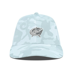 NHL Columbus Blue Jackets Levelwear Clash Slate & Snow Meshback Flex Hat - Camo