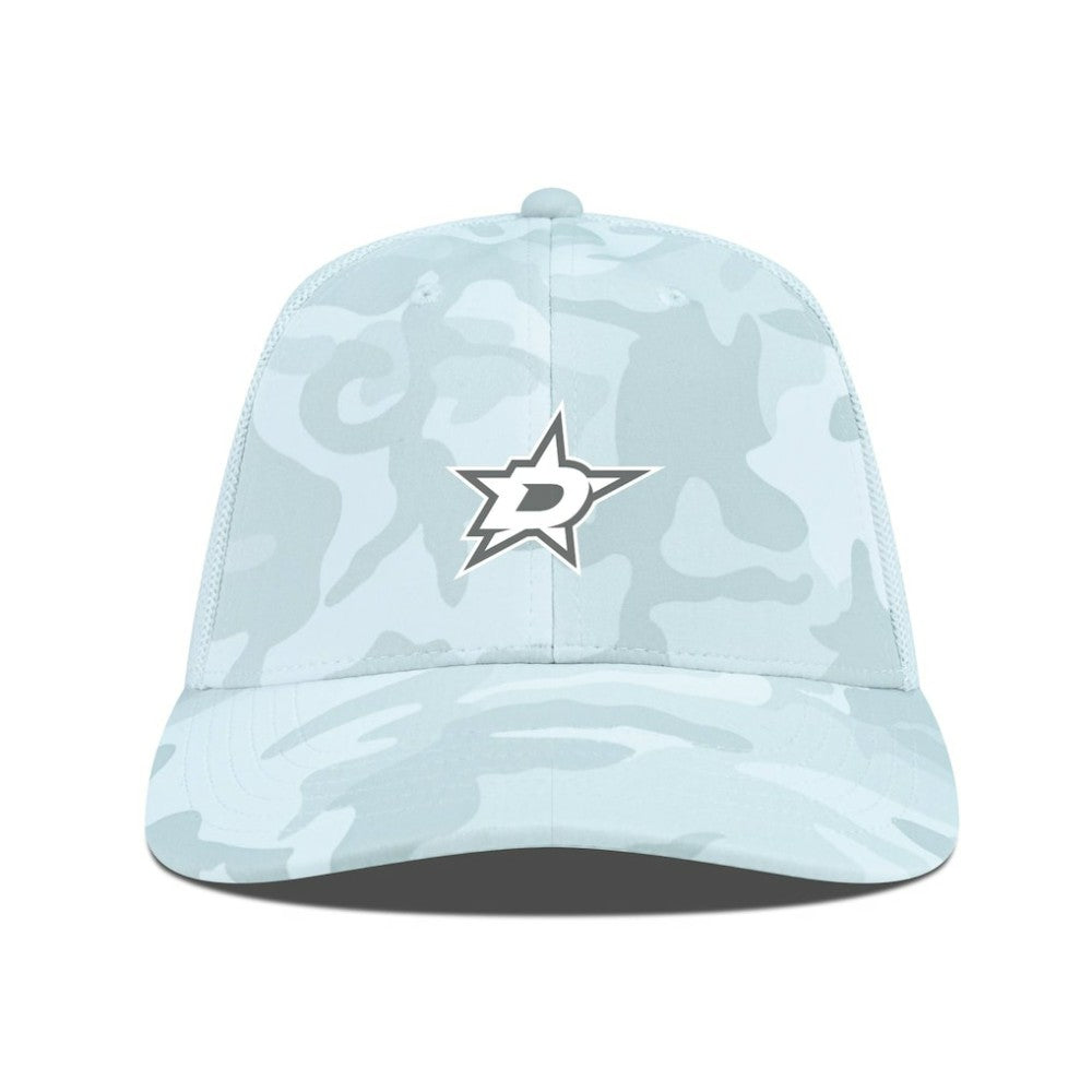 NHL Dallas Stars Levelwear Clash Slate & Snow Meshback Flex Hat - Camo