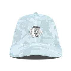 NHL Chicago Blackhawks Levelwear Clash Slate & Snow Meshback Flex Hat - Camo
