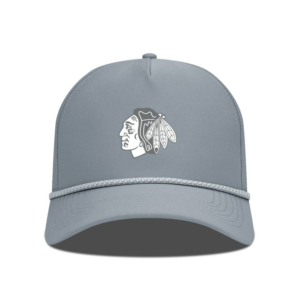 NHL Chicago Blackhawks Levelwear Gordon Slate & Snow Rope Adjustable Hat - Gray
