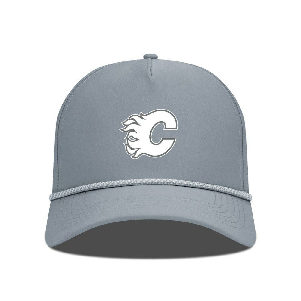 NHL Calgary Flames Levelwear Gordon Slate & Snow Rope Adjustable Hat - Gray