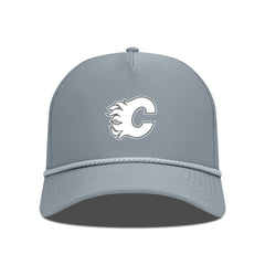 NHL Calgary Flames Levelwear Gordon Slate & Snow Rope Adjustable Hat - Gray