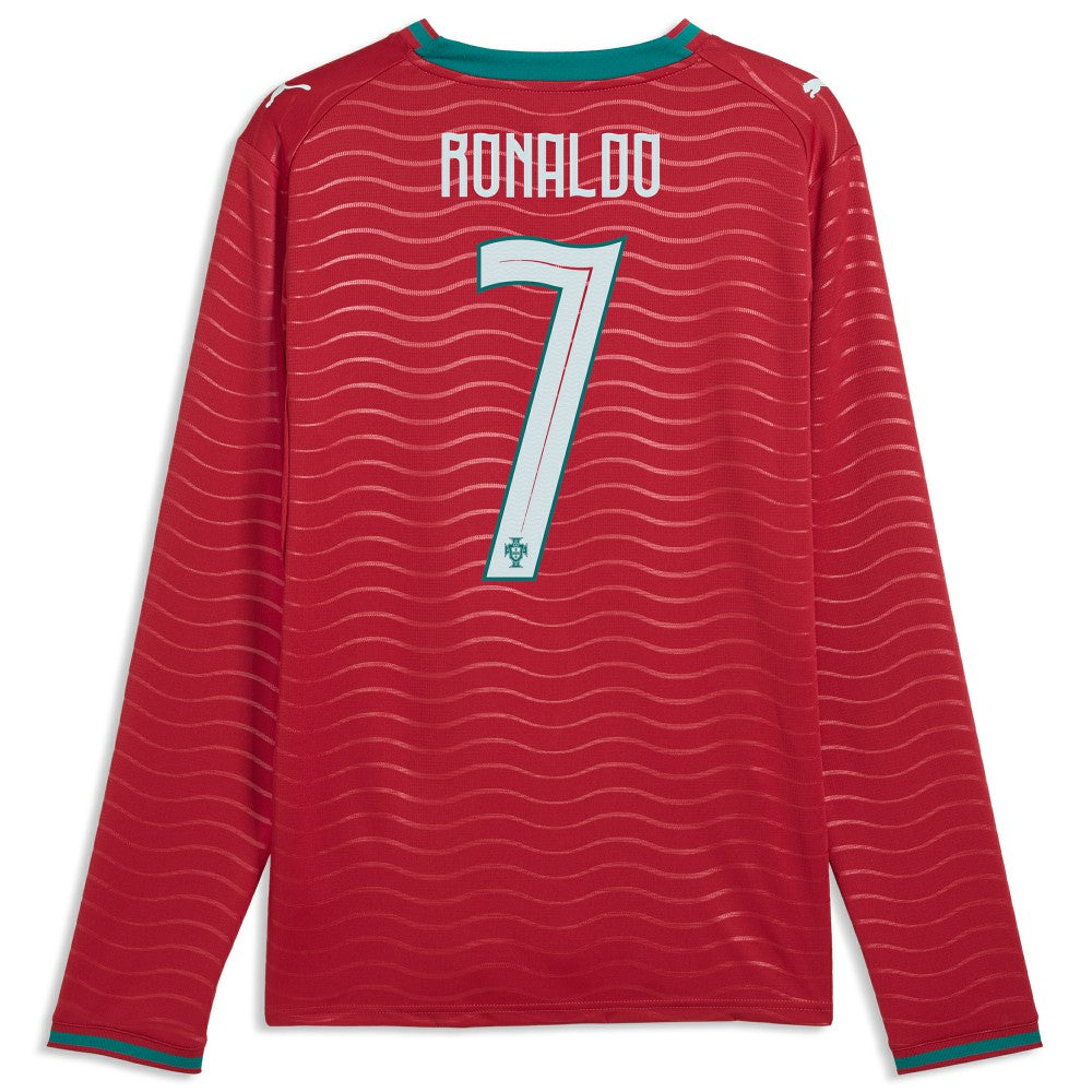 Cristiano Ronaldo Portugal National Team 2026 Home Replica Long Sleeve Jersey Red shop
