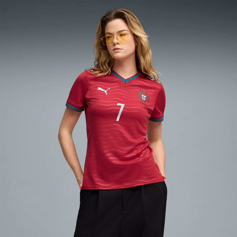 Cristiano Ronaldo Portugal National Team Women's 2026 Home Replica Jersey Red