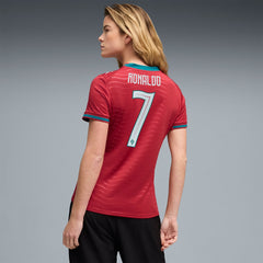 Cristiano Ronaldo Portugal National Team Women's 2026 Home Replica Jersey Red