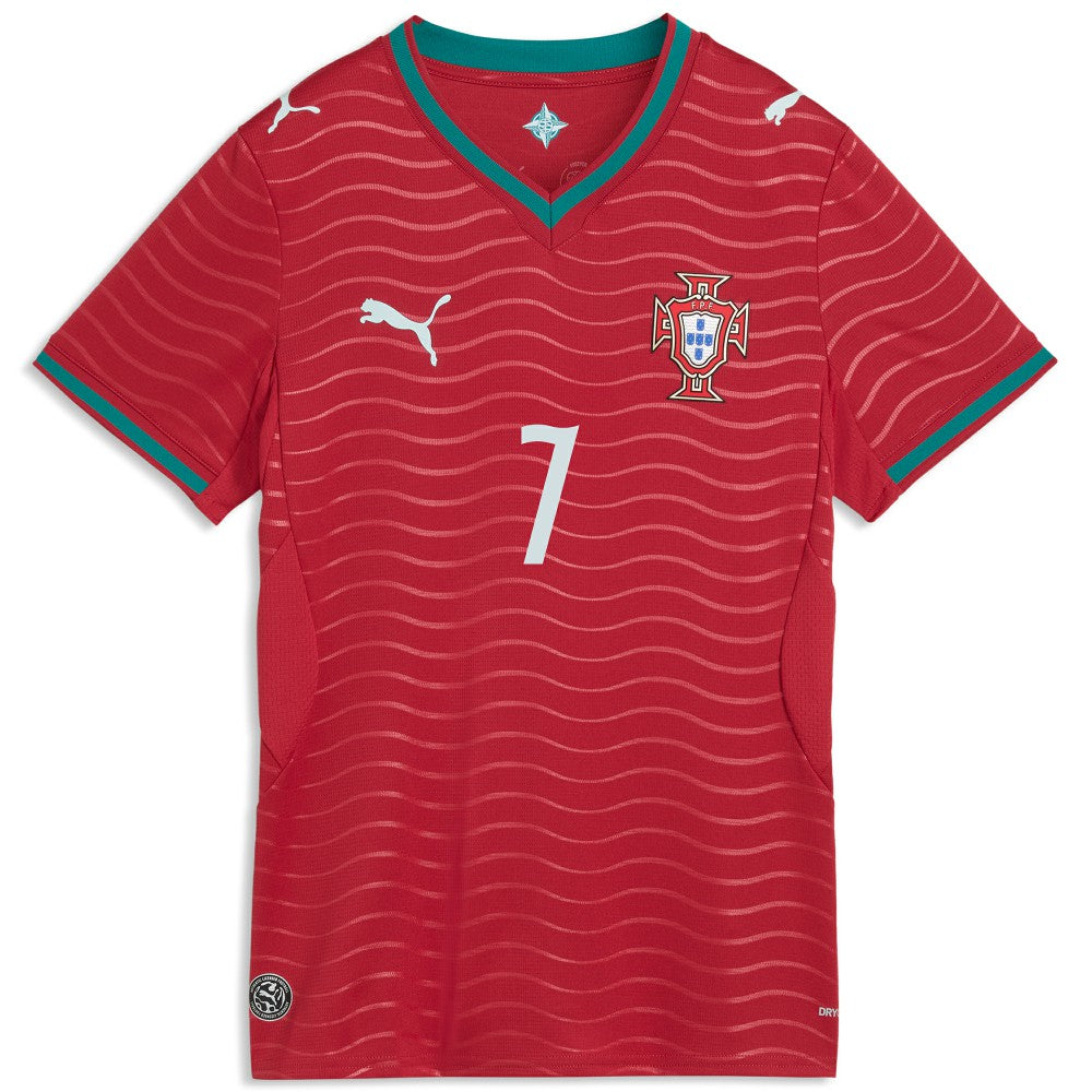 Cristiano Ronaldo Portugal National Team Women's 2026 Home Replica Jersey Red