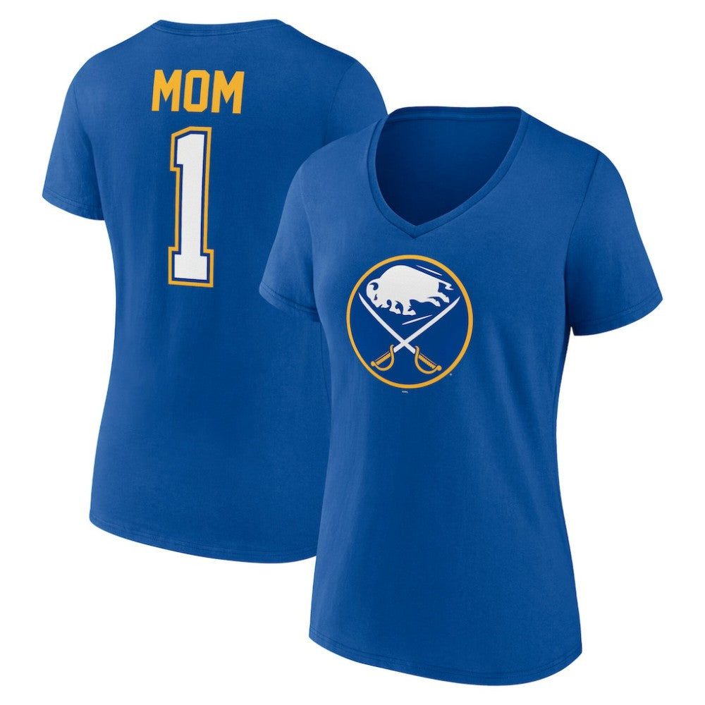 NHL Buffalo Sabres Women's Mother's Day V-Neck T-Shirt - Royal