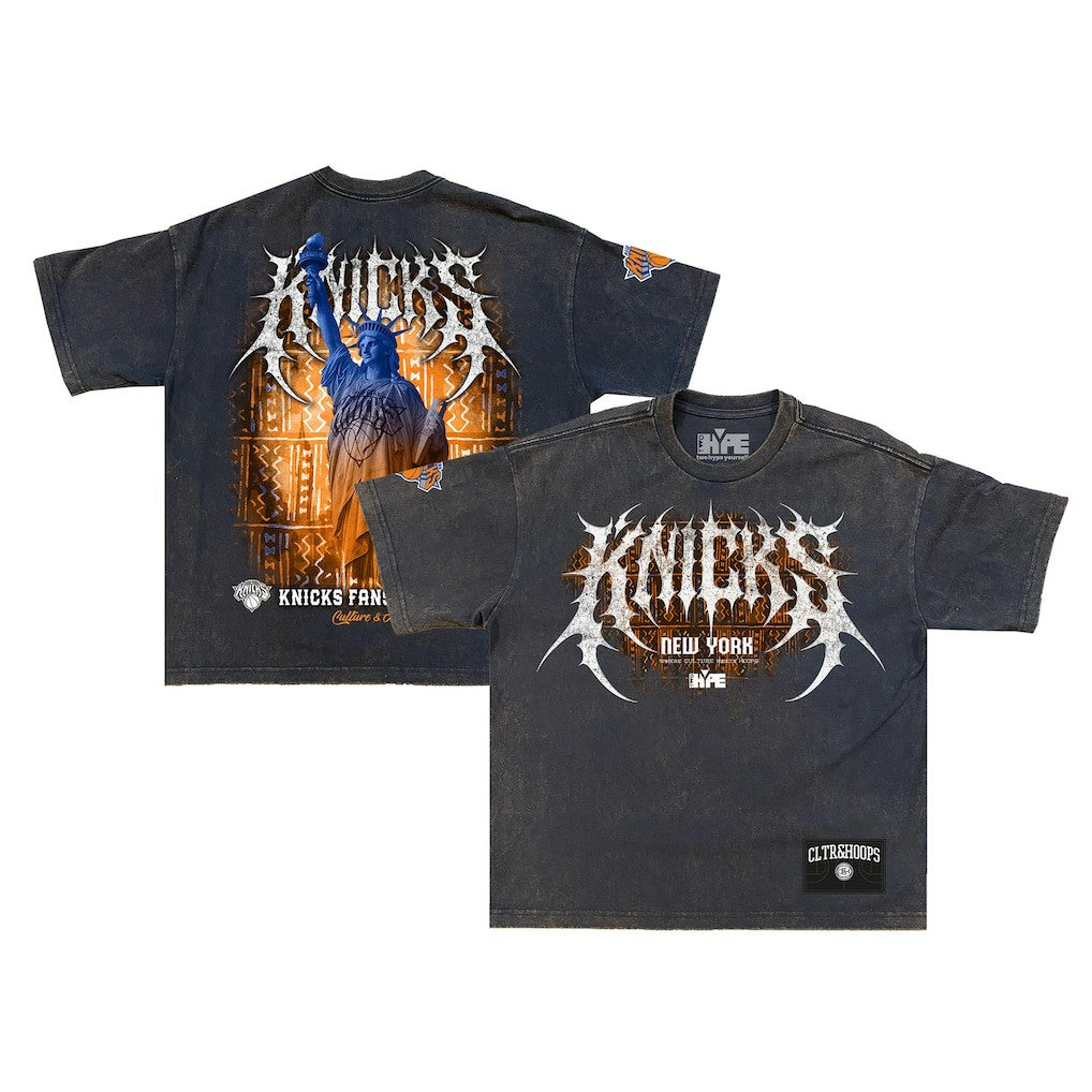 New York Knicks Shock Wave Collection Premium T-Shirt Gray