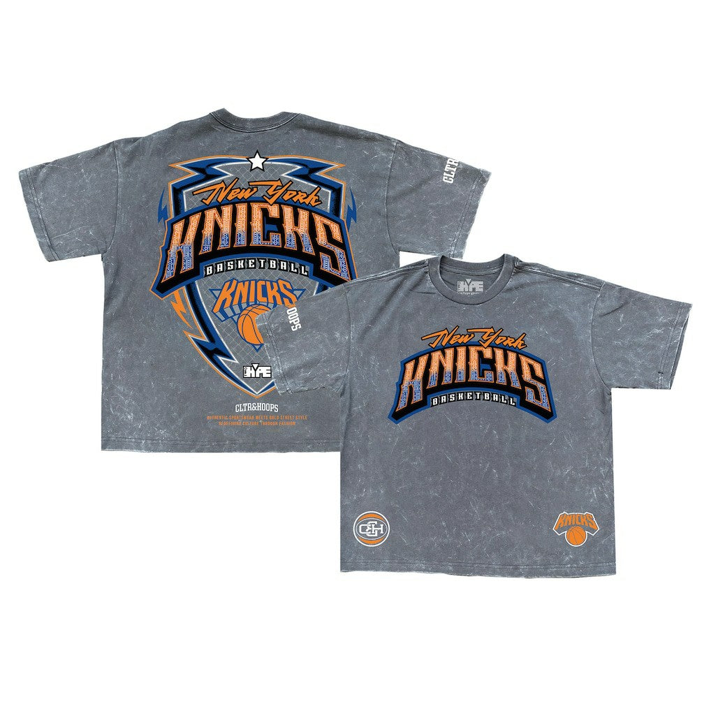 New York Knicks Banner Era Collection Premium T-Shirt Gray