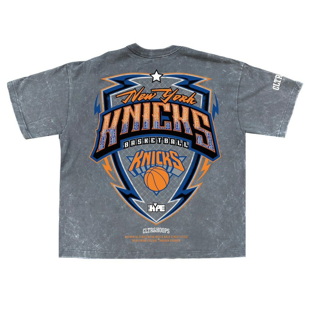 New York Knicks Banner Era Collection Premium T-Shirt Gray