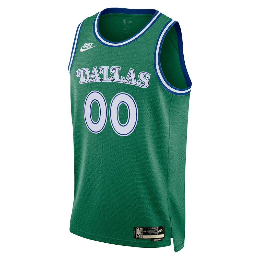 Dallas Mavericks Unisex Swingman Custom Jersey Classic Editi- Green