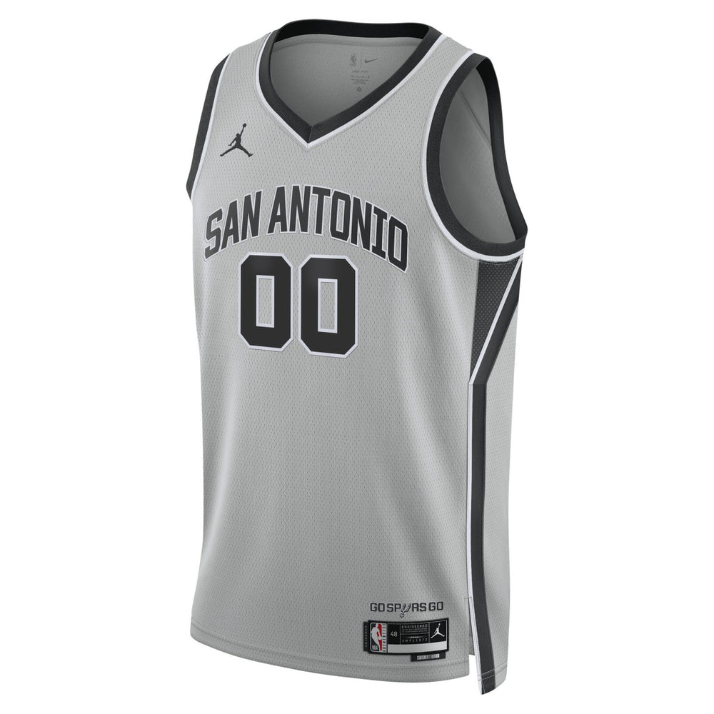 San Antonio Spurs Jordan Brand Unisex Swingman Custom Jersey Statement Edition Silver