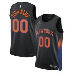 New York Knicks Jordan Brand Unisex Swingman Custom Jersey Statement Edition Black