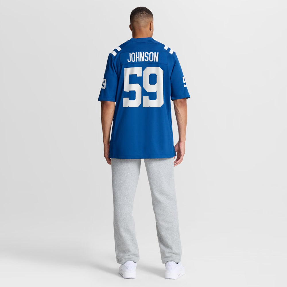 Buddy Johnson Indianapolis Colts Team Game Jersey Royal