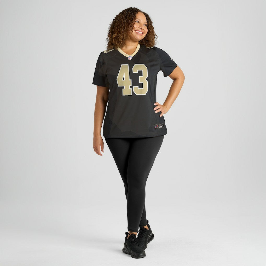 Michael Davis New Orleans Saints Women's Team Game Jersey Black
