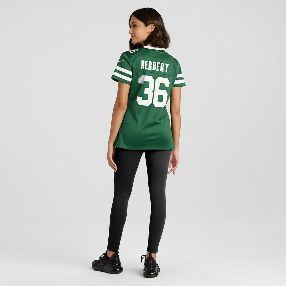Khalil Herbert New York Jets Women's Team Game Jersey Legacy Green
