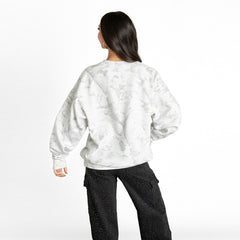 Detroit Lions Gameday Couture Women's Whiteout Oversized Premium Fleece Sweatshirt Arctic Camo