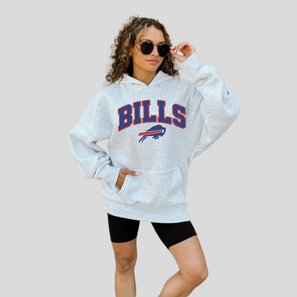Buffalo Bills Gameday Couture Women's Fan Edition Premium Weight Hoodie Ash
