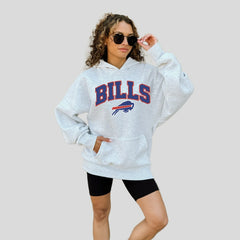 Buffalo Bills Gameday Couture Women's Fan Edition Premium Weight Hoodie Ash