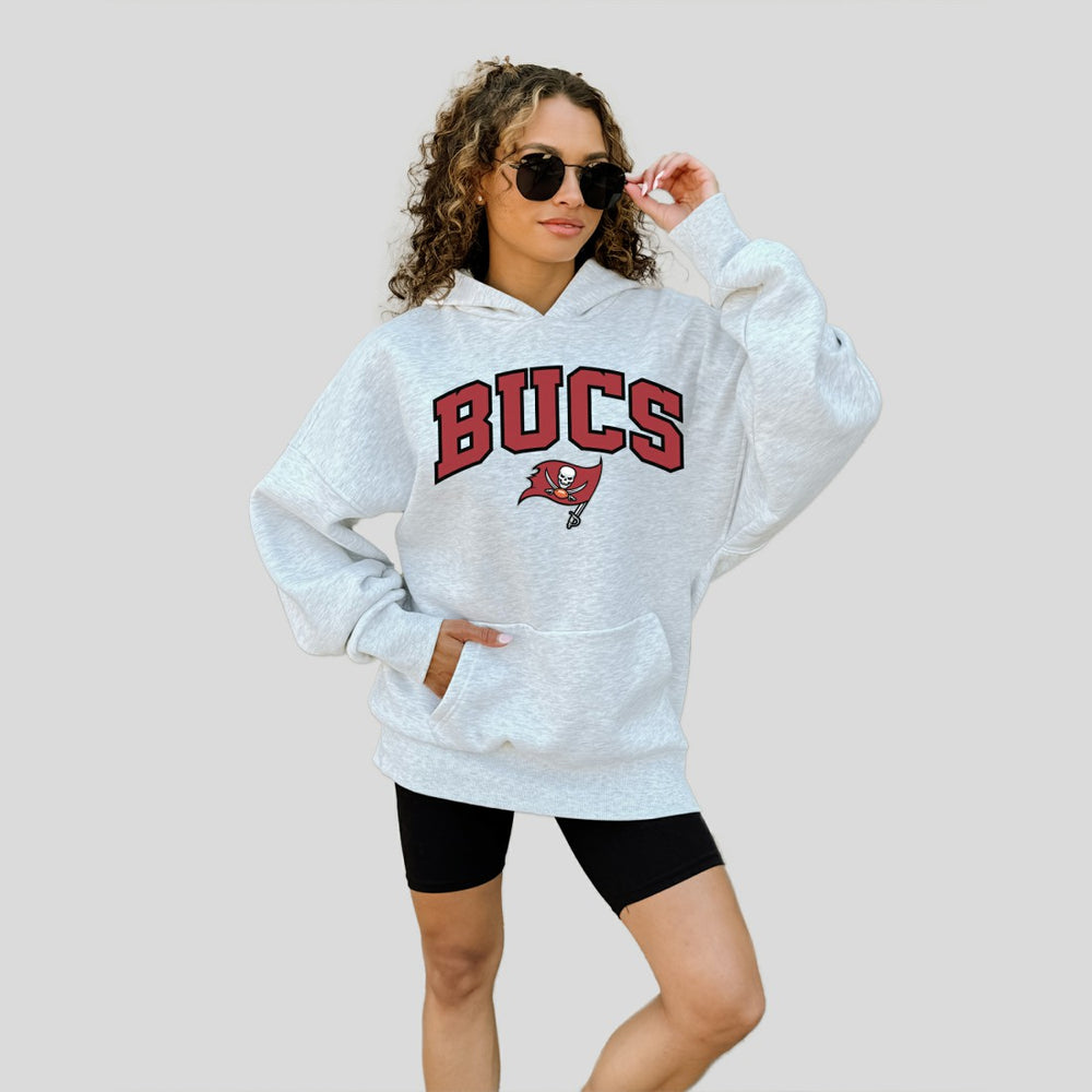 Tampa Bay Buccaneers Gameday Couture Women's Fan Edition Premium Weight Hoodie Ash
