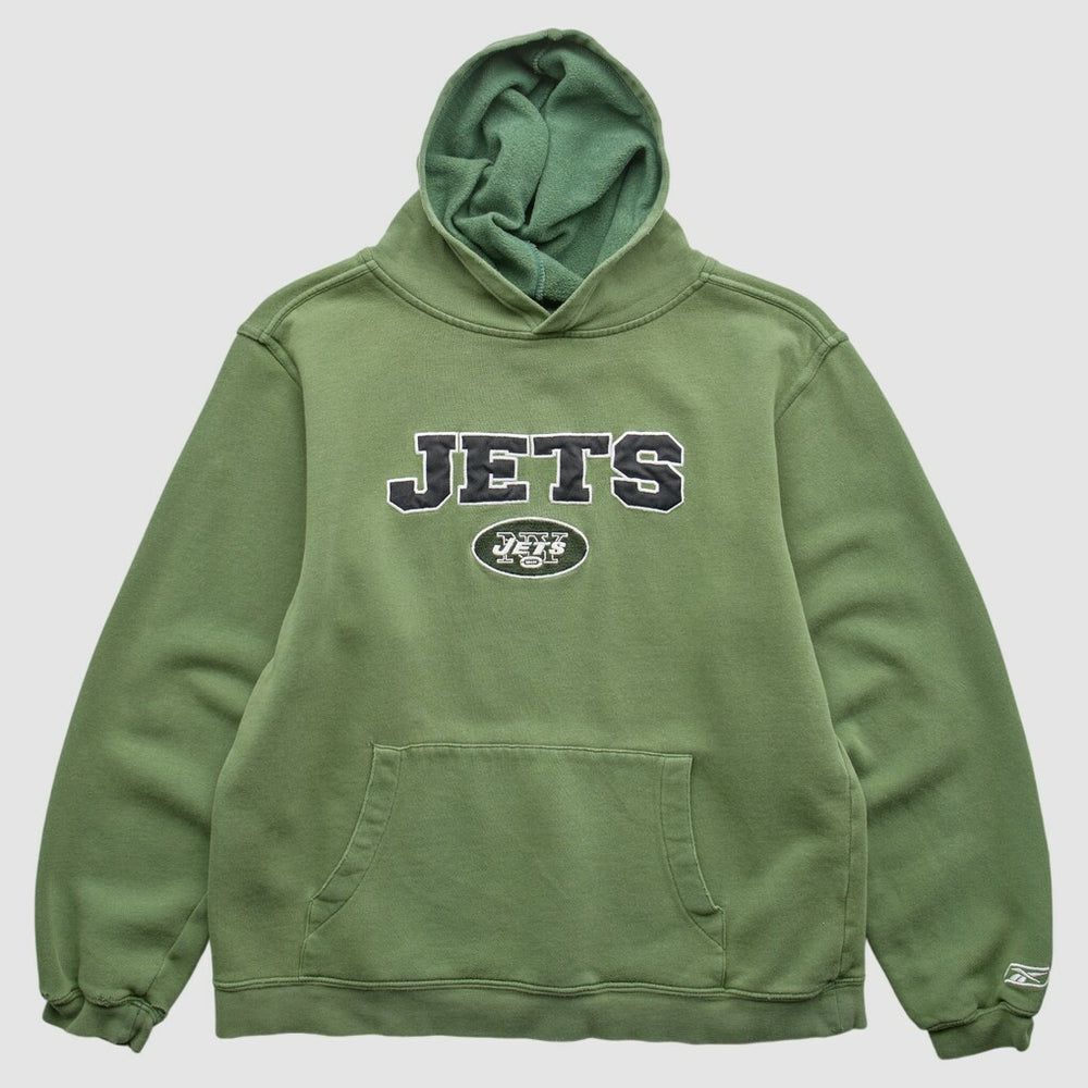 New York Jets Reebok 2000s Pullover Sweatshirt Green Vintage