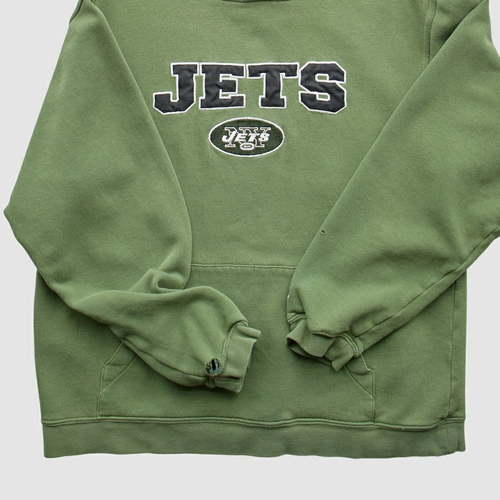 New York Jets Reebok 2000s Pullover Sweatshirt Green Vintage