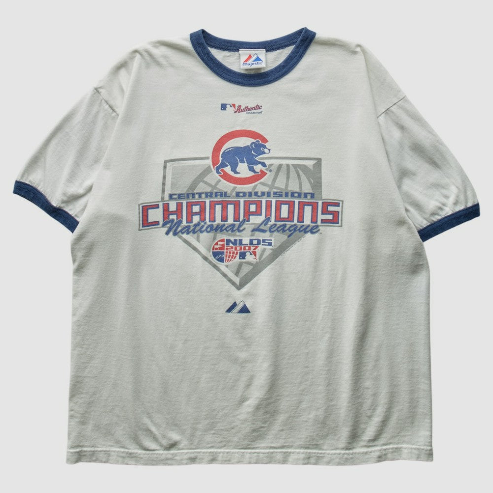 Chicago Cubs Majestic 2007 T-Shirt - White - M by Fanatics Real Vintage T-shirts