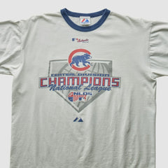 Chicago Cubs Majestic 2007 T-Shirt - White - M by Fanatics Real Vintage T-shirts