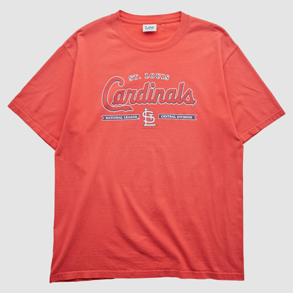 St. Louis Cardinals Lee Apparel 2000s T-Shirt - Red - M by Fanatics Real Vintage T-shirts