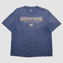 Milwaukee Brewers Lee Apparel 2007 T-Shirt - Navy - 2XL by Fanatics Real Vintage T-shirts
