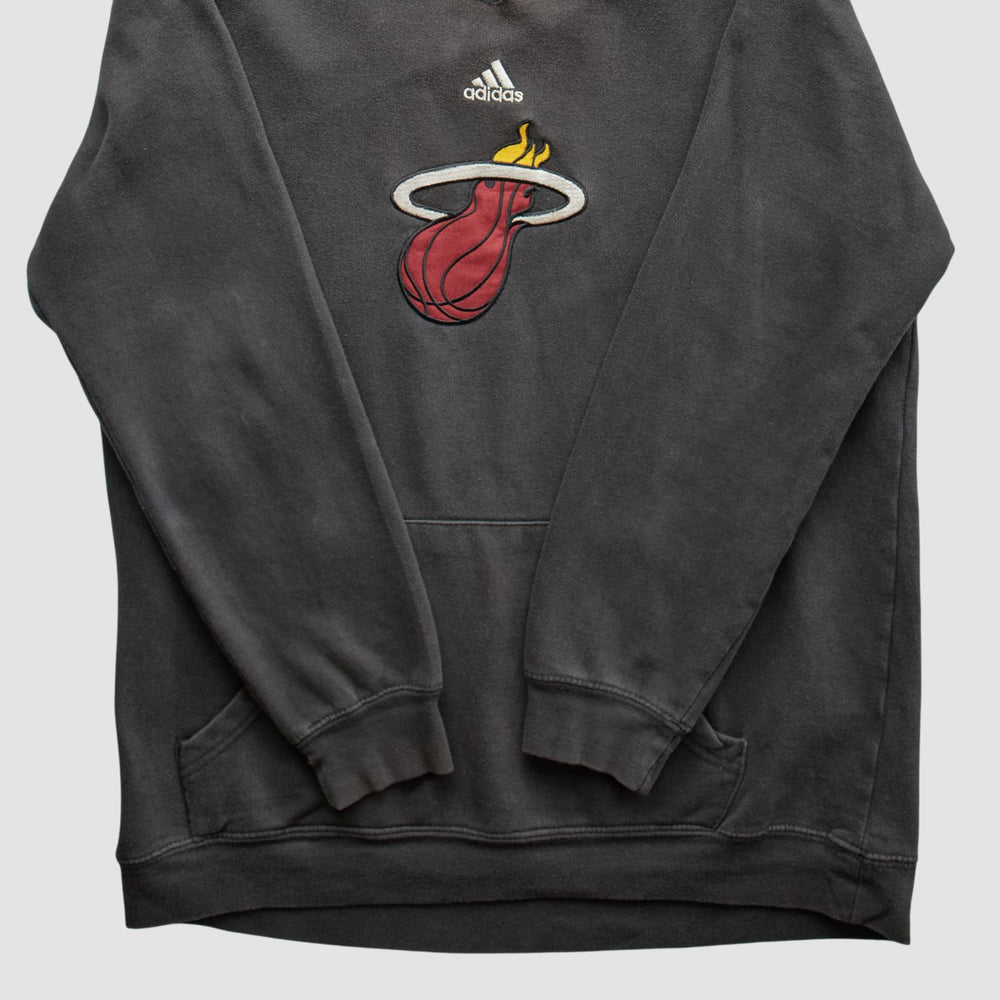 Miami Heat 2000s Pullover Sweatshirt Charcoal Vintage