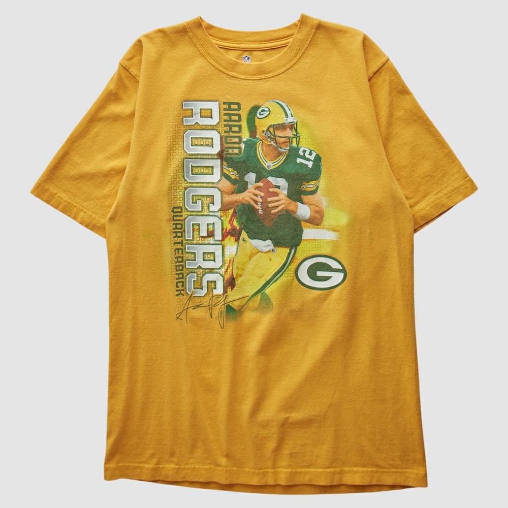 Green Bay Packers NFL 2010s T-Shirt Yellow Vintage