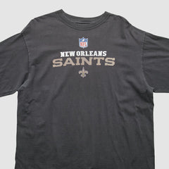 New Orleans Saints 2000s Long Sleeve T-Shirt Black Vintage