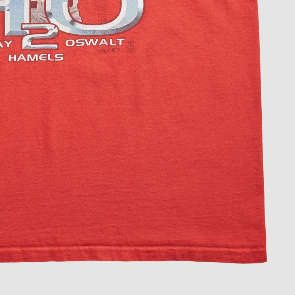 Philadelphia Phillies Majestic 2010 T-Shirt - Red - M by Fanatics Real Vintage T-shirts