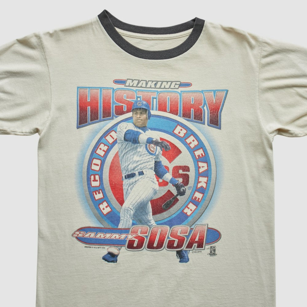 Chicago Cubs Starter 1996 T-Shirt - White - S by Fanatics Real Vintage T-shirts